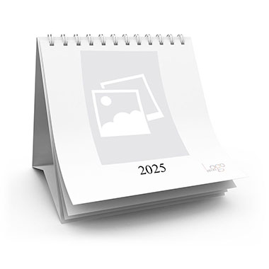 Calendrier de Bureau 2025 15X15 cm vertical - À personnaliser