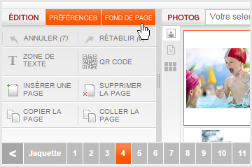 Comment ajouter des fonds de page