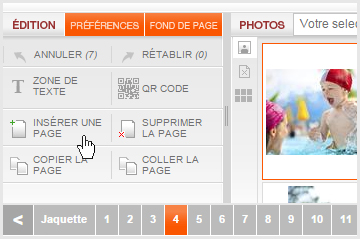 insérer une nouvelle page