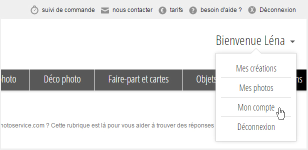 Mon compte