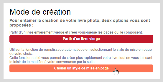 mode de création