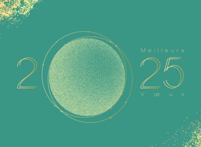 Carte calendrier 2024 Verte