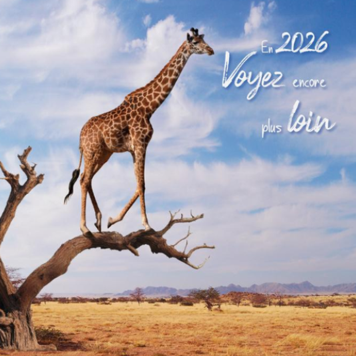 Carte de voeux 2026 - Girafe