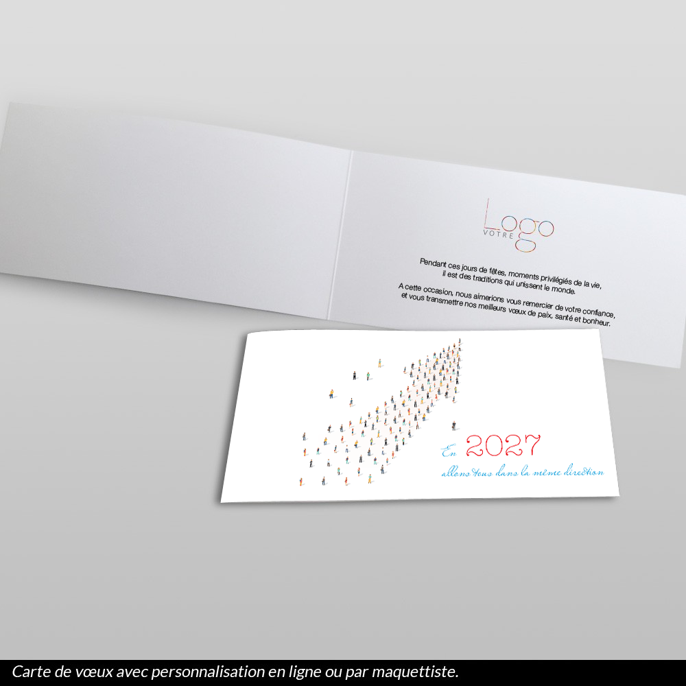 carte de voeux 2027 Flèche