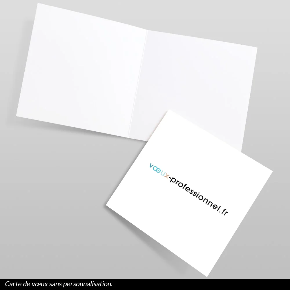 Carte de voeux 2025 - Carte Vierge