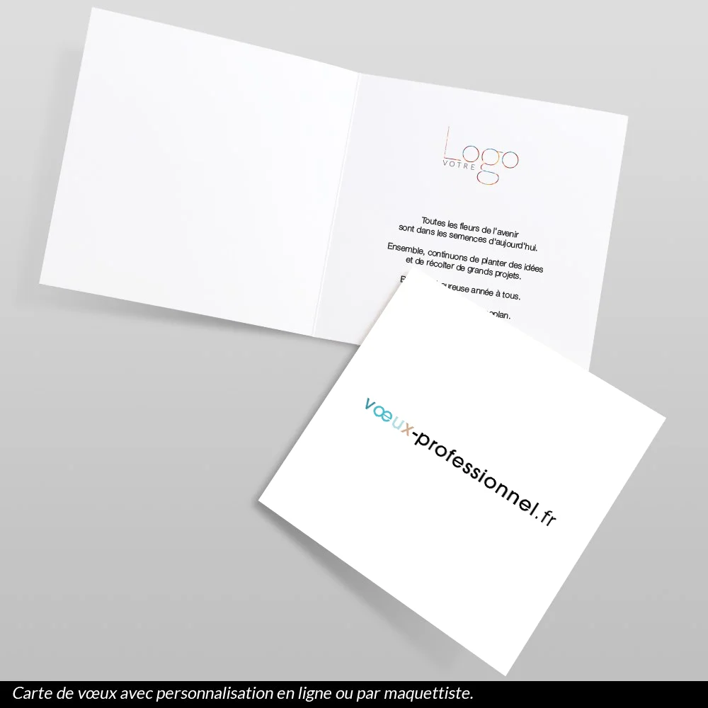 Carte de voeux 2025 - Carte Vierge