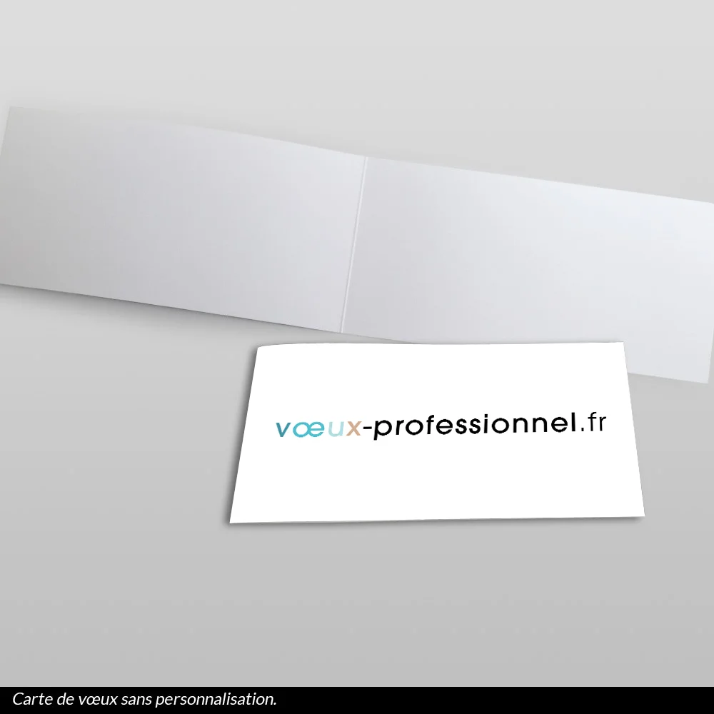 Carte de voeux 2025 - Carte Vierge rectangulaire