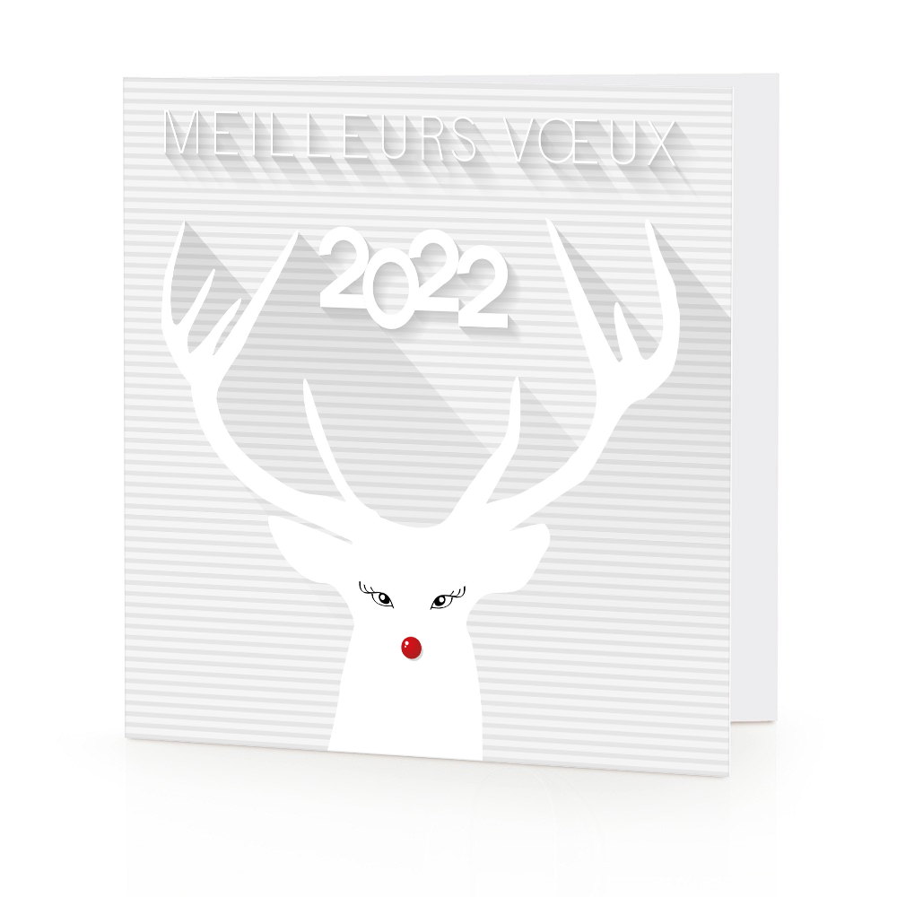 Carte de voeux 2022 - Rudolphe