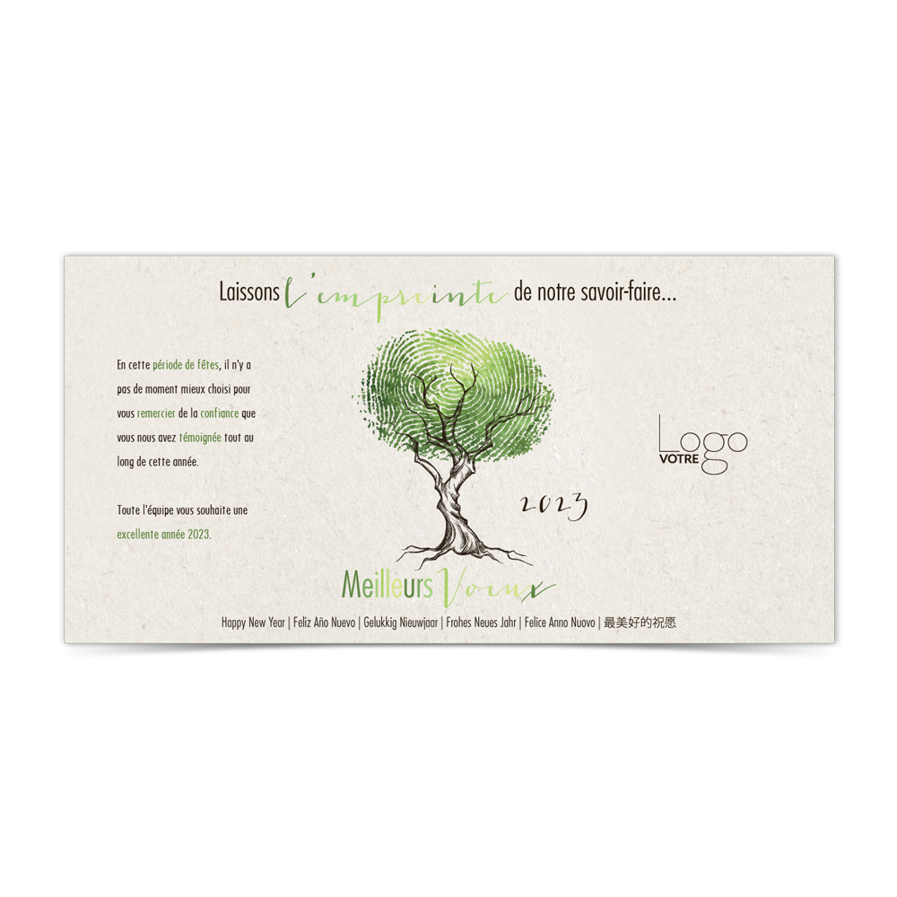 Carte de Voeux Virtuelle 2023 Statique - L'Empreinte