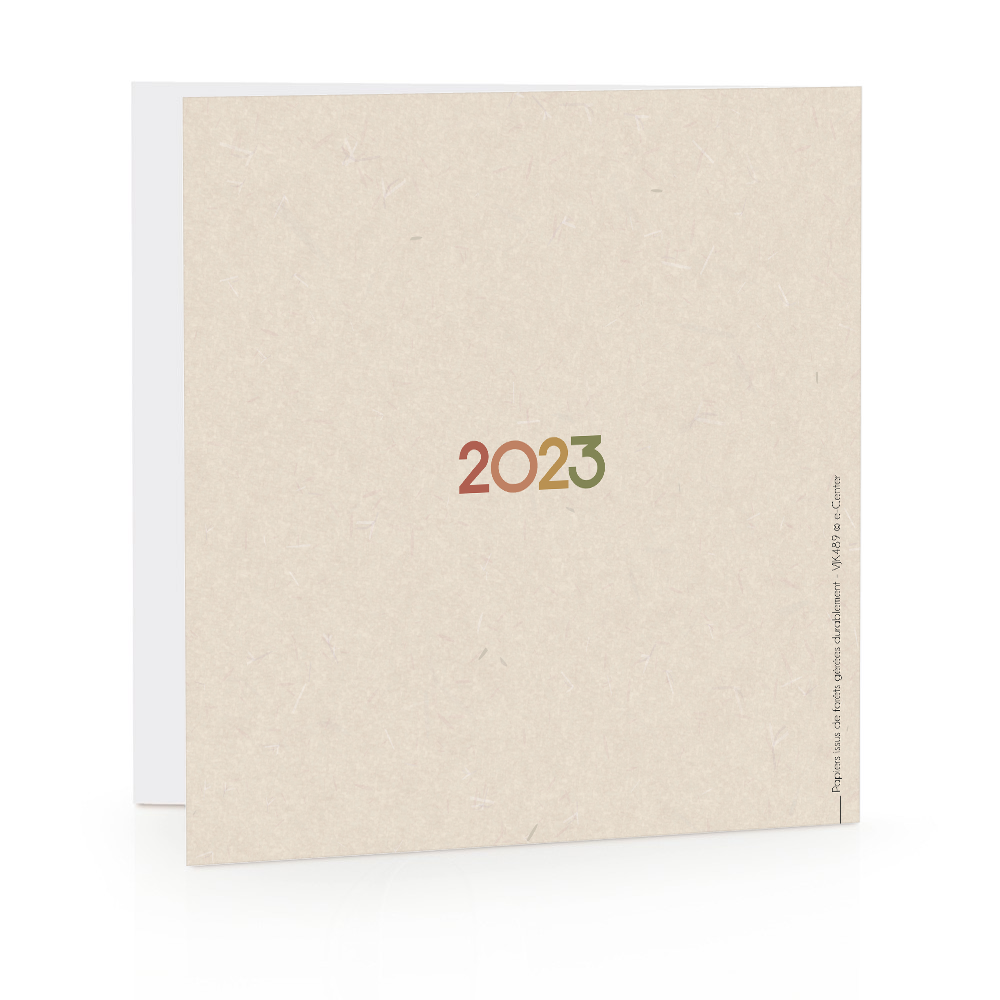 Carte de voeux 2023 - Mots