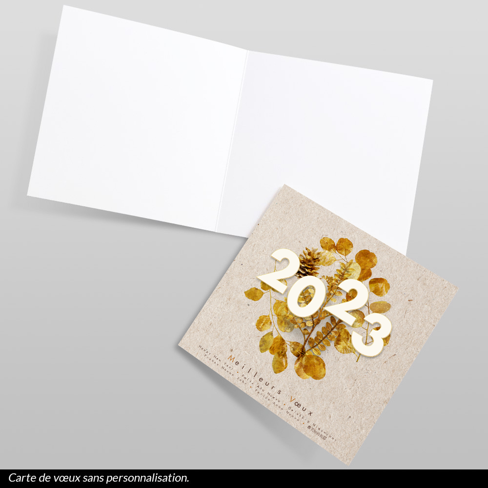 Carte de voeux 2023 - Houx