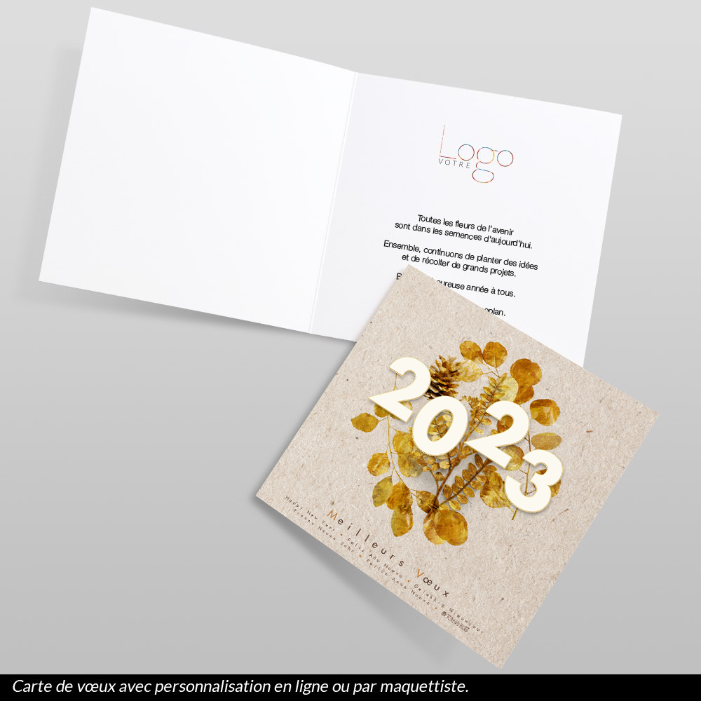 Carte de voeux 2023 - Houx