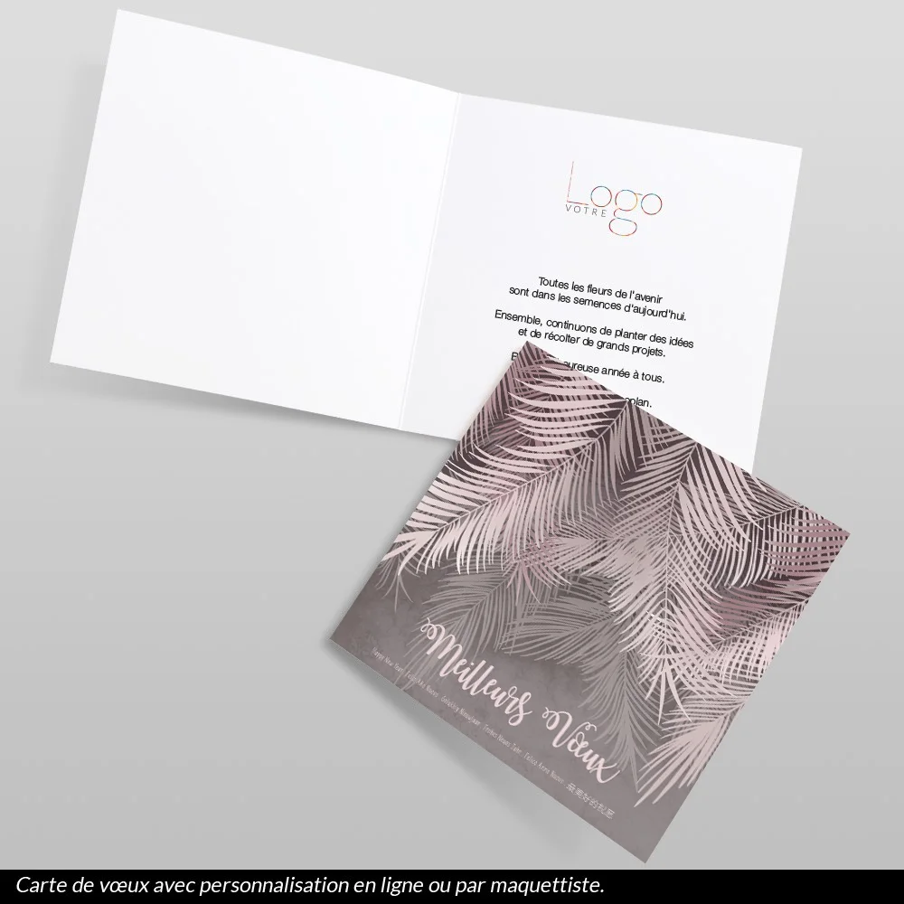 Carte de voeux 2023 - Palmier