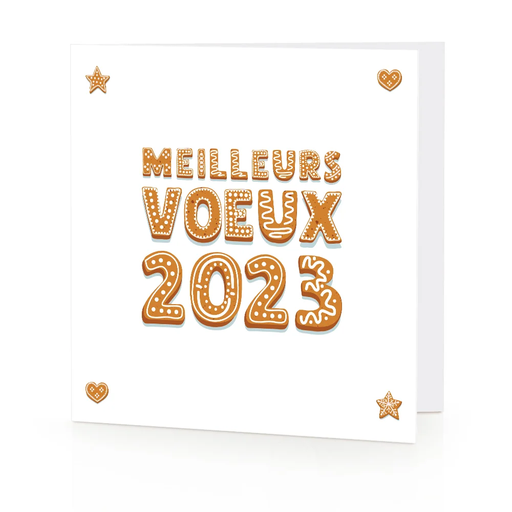 Carte de voeux 2023 - Biscuits