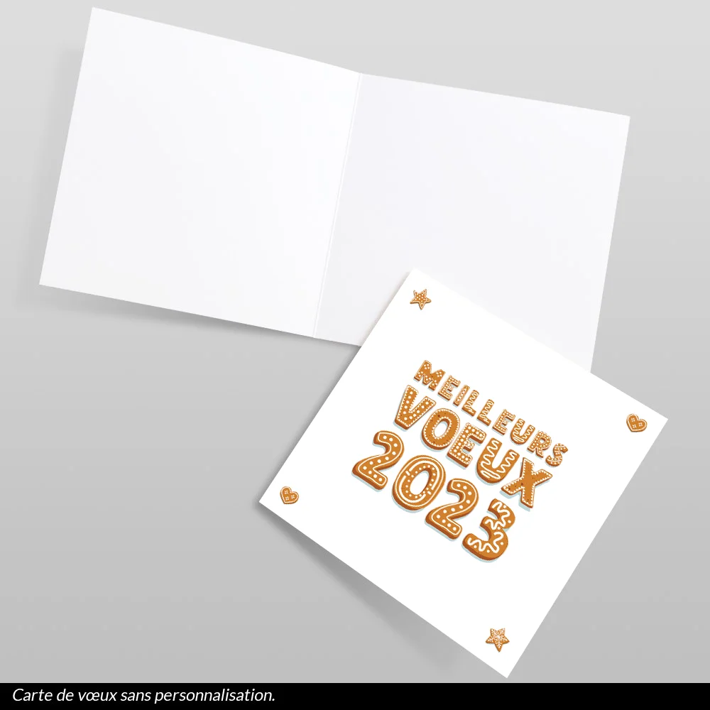 Carte de voeux 2023 - Biscuits