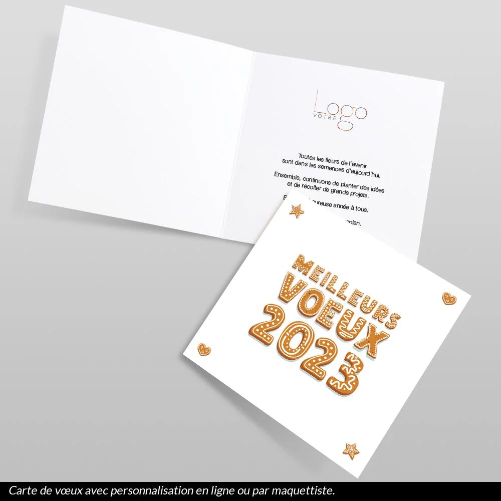 Carte de voeux 2023 - Biscuits