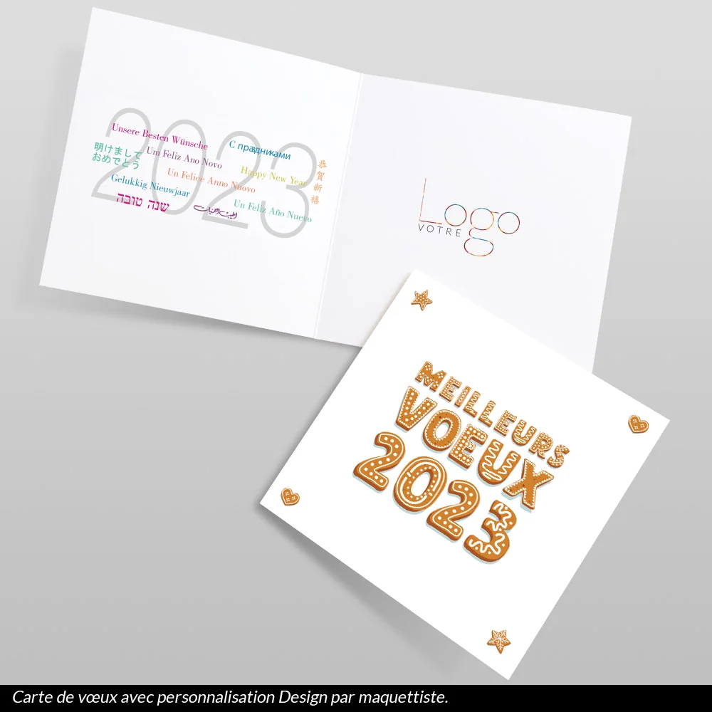 Carte de voeux 2023 - Biscuits