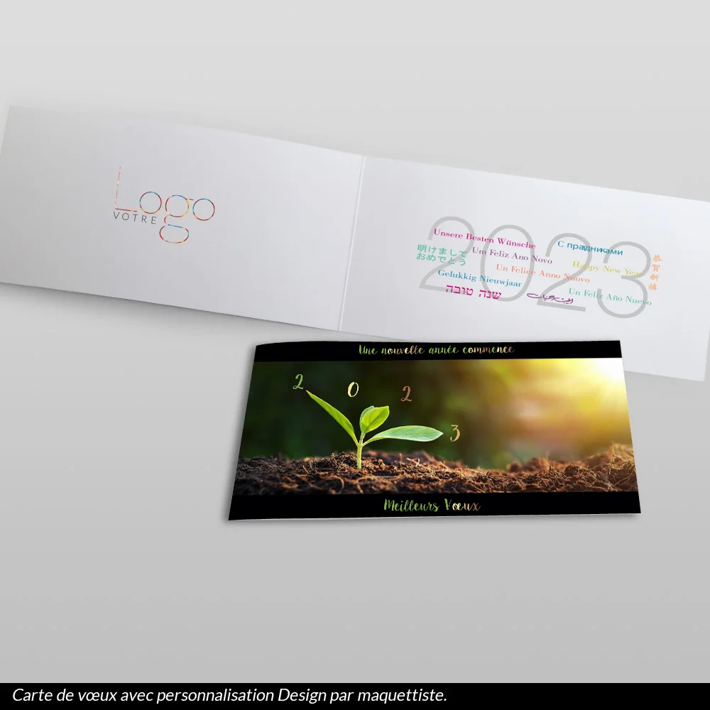 Carte de voeux 2023 - Pousse