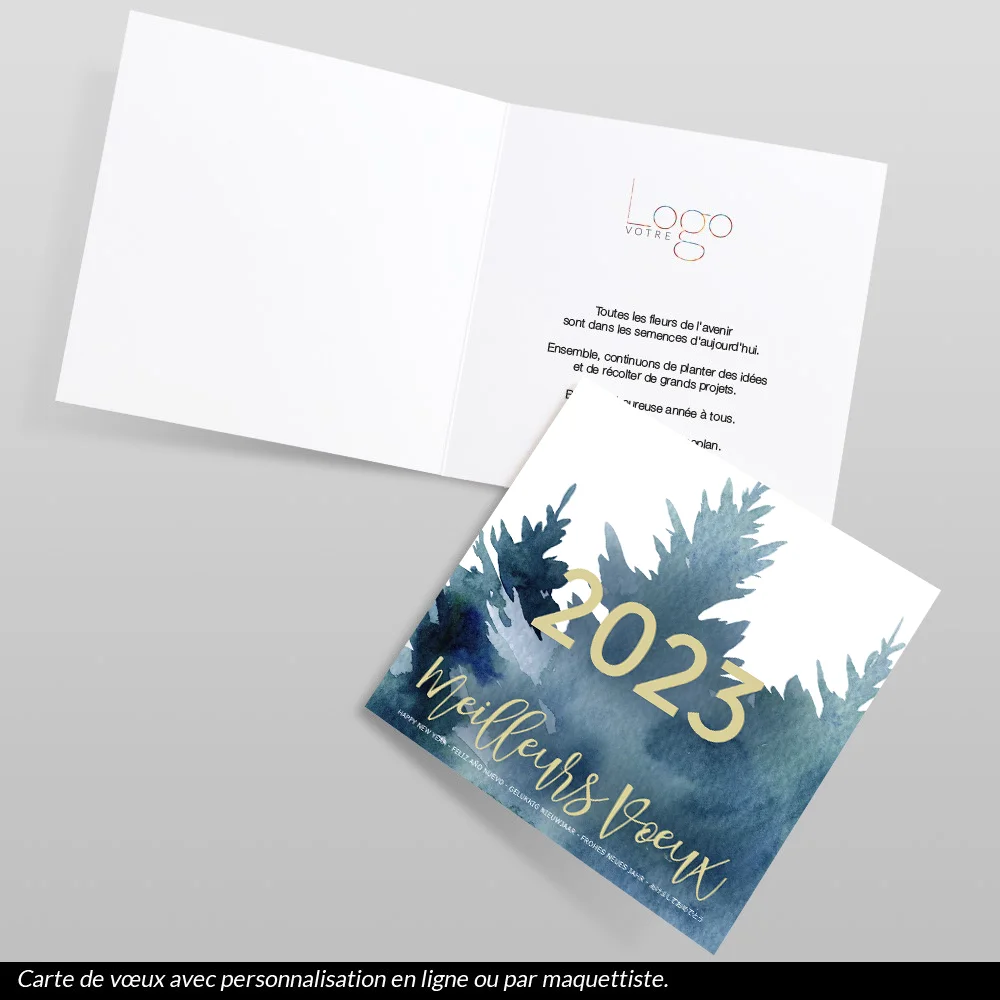 Carte de voeux 2023 - Sapin