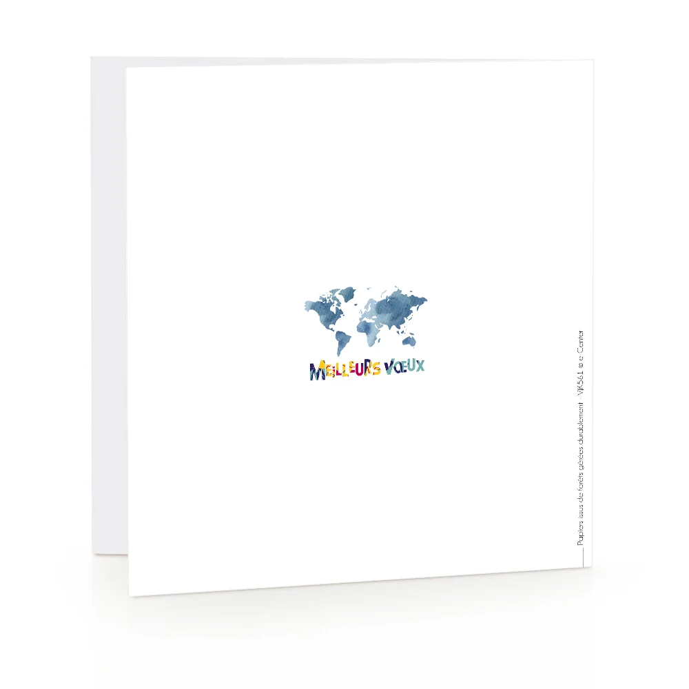 Carte de voeux 2023 - Monde Aquarelle