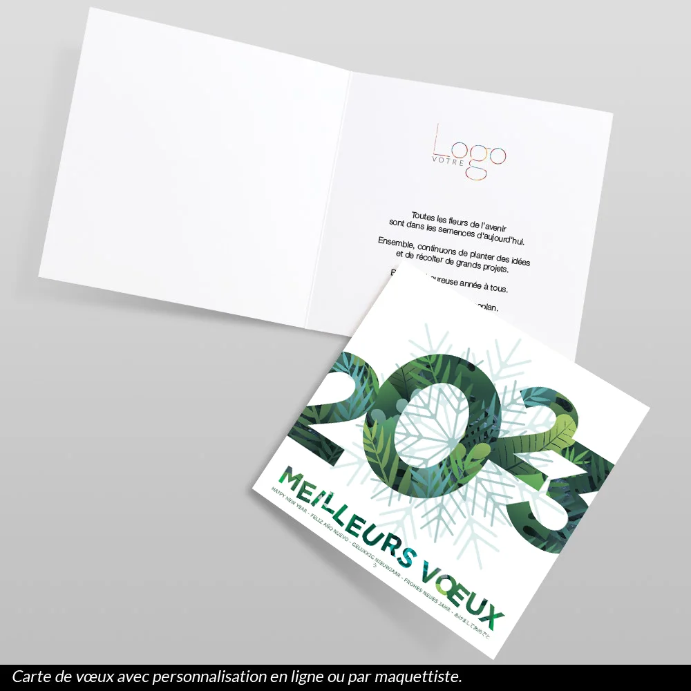 Carte de voeux 2023 - Flocon Exotique