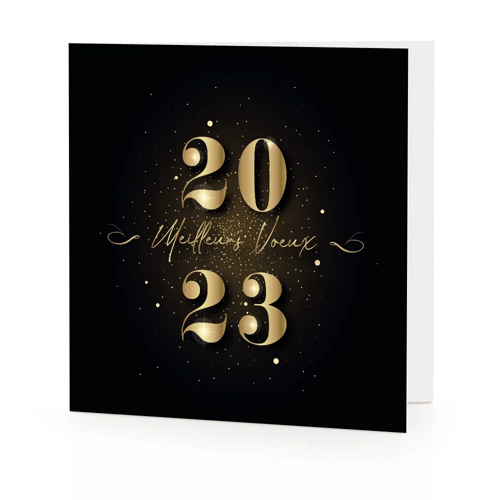Carte de voeux 2023 - Luxe Dorée