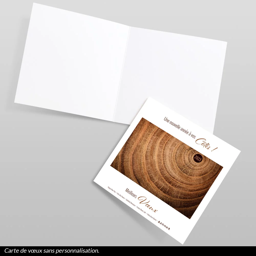 Carte de voeux 2023 - Bois