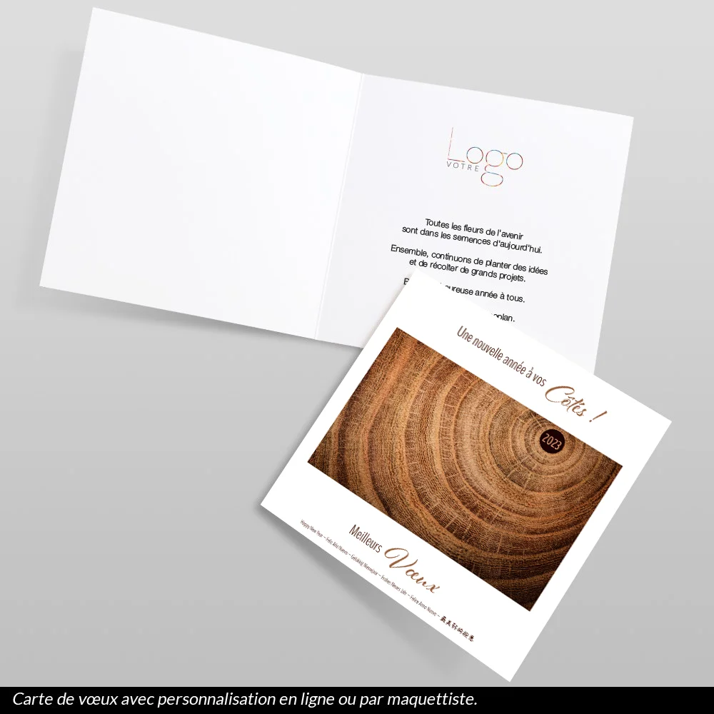 Carte de voeux 2023 - Bois