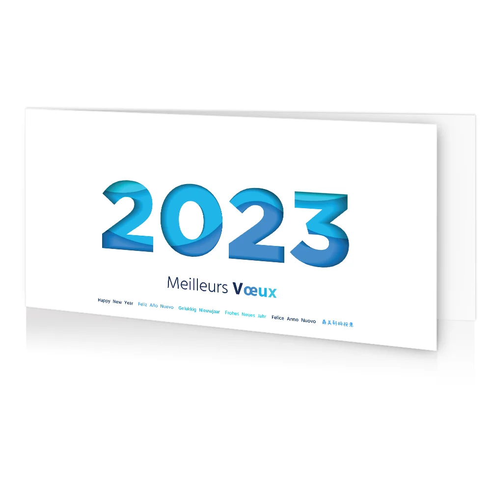 Carte de voeux 2023 - Vagues