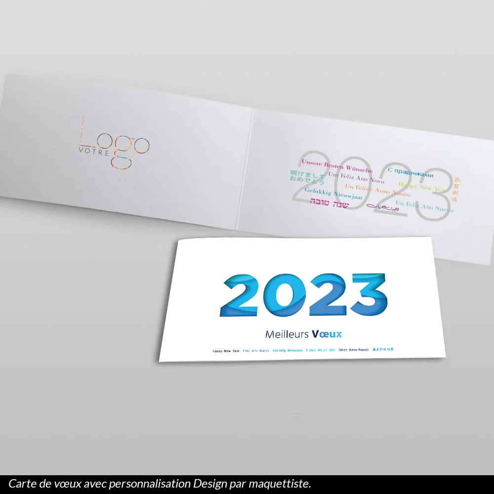 Carte de voeux 2023 - Vagues