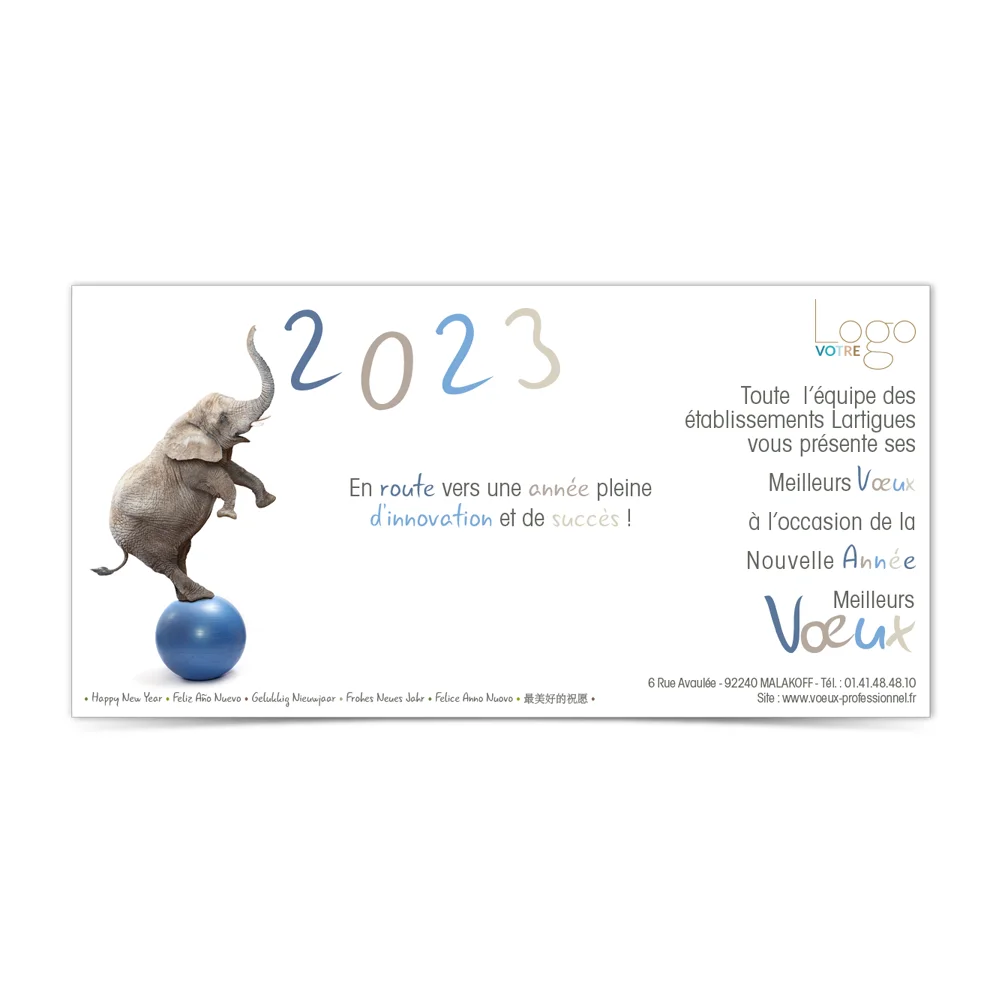 Carte de voeux 2023 Statique - Équilibre