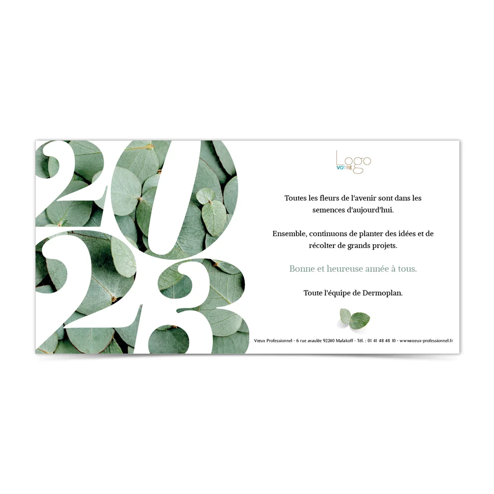 Carte de voeux 2023 Statique - Eucalyptus
