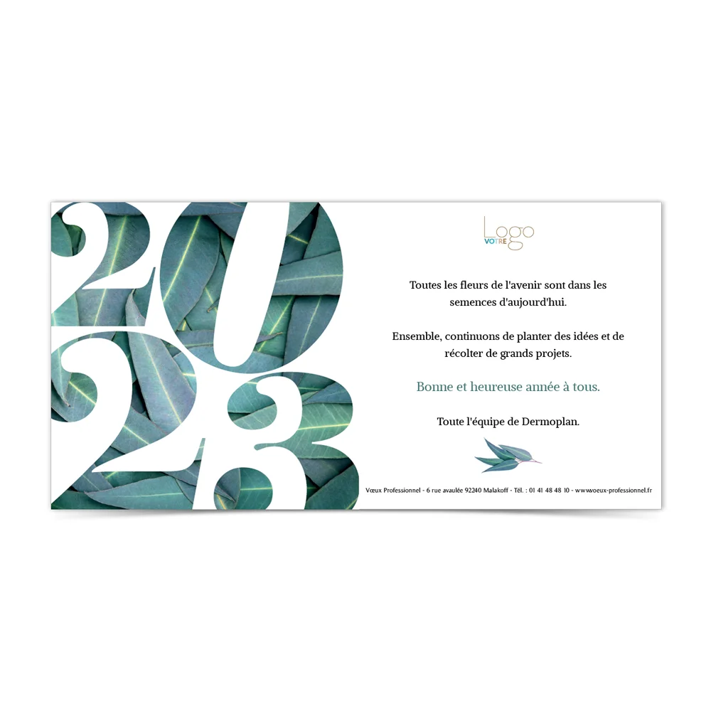 Carte de voeux 2023 Statique - Laurier