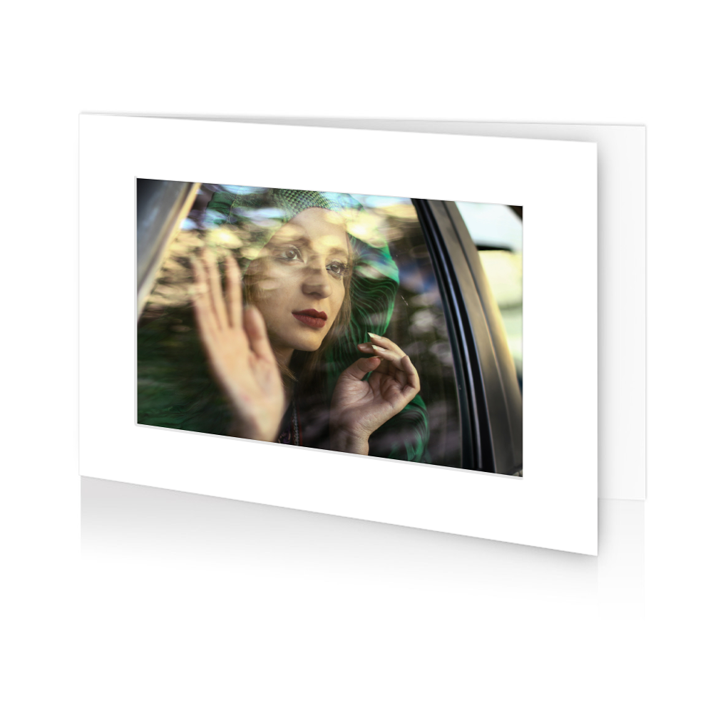 Burqa behind the steering wheel