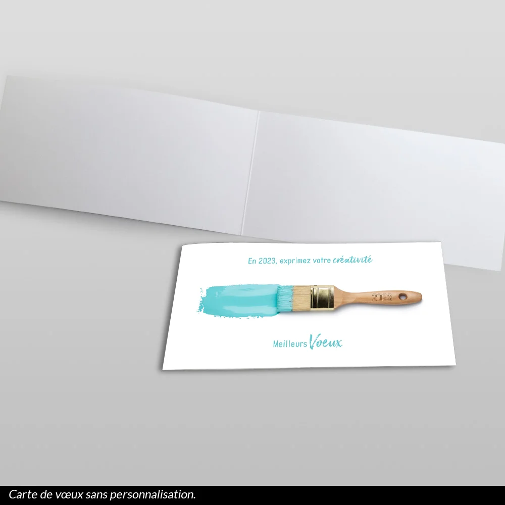 Carte de voeux 2023 - Pinceau