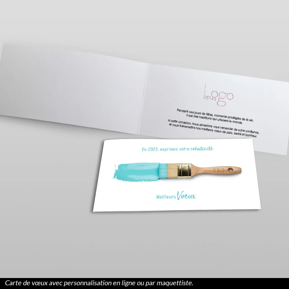 Carte de voeux 2023 - Pinceau