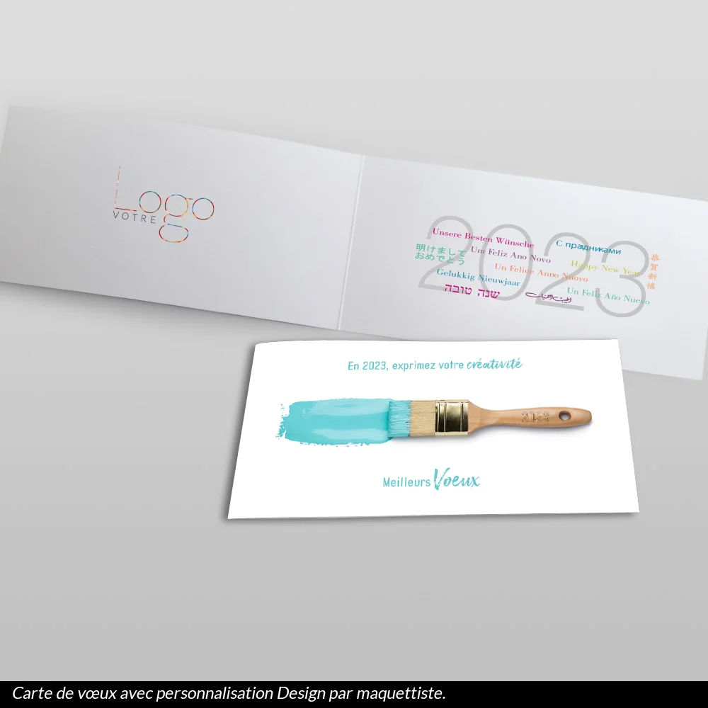 Carte de voeux 2023 - Pinceau
