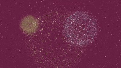 Carte de Voeux Virtuelle 2023 Animée - Feu d'Artifice