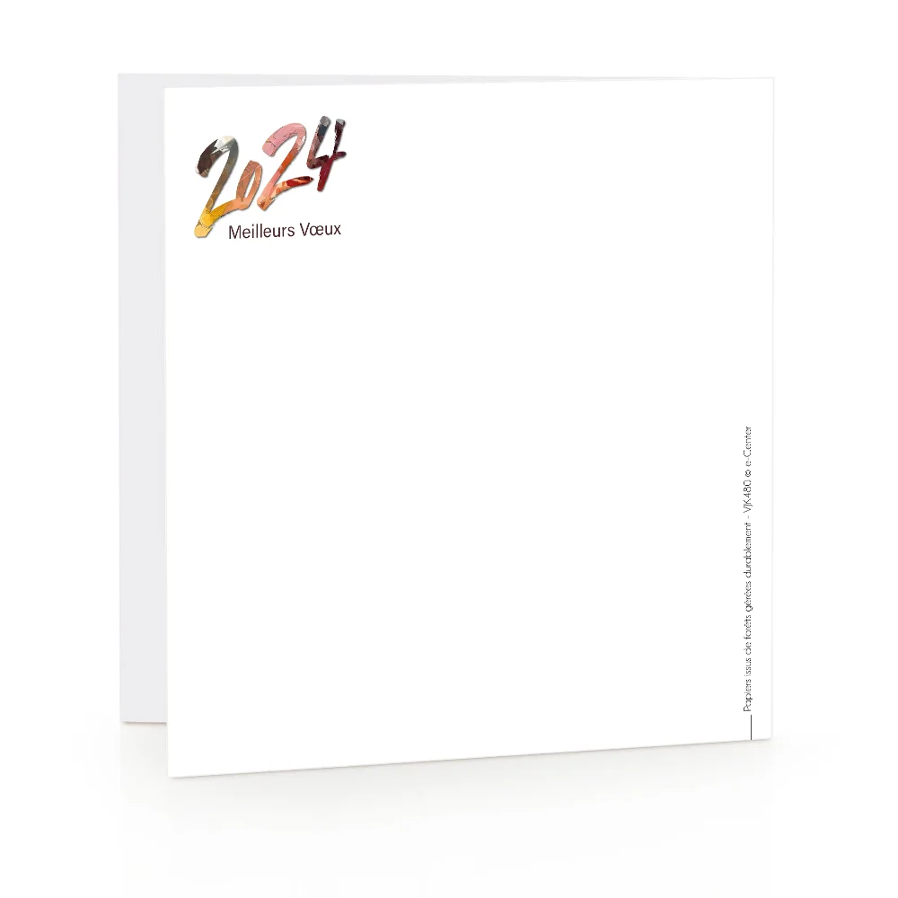 Carte de voeux 2024 - Brush