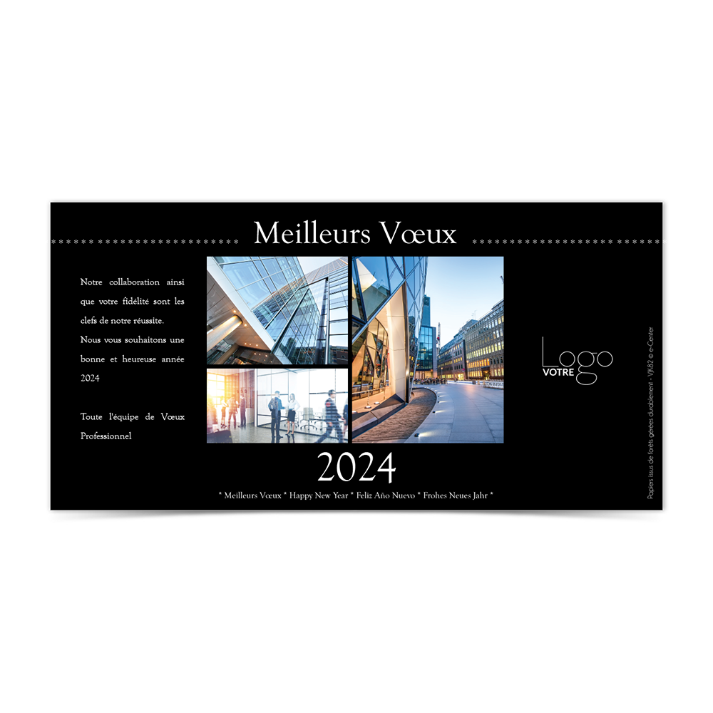 Carte de Voeux Virtuelle 2024 Statique - Avec Photo