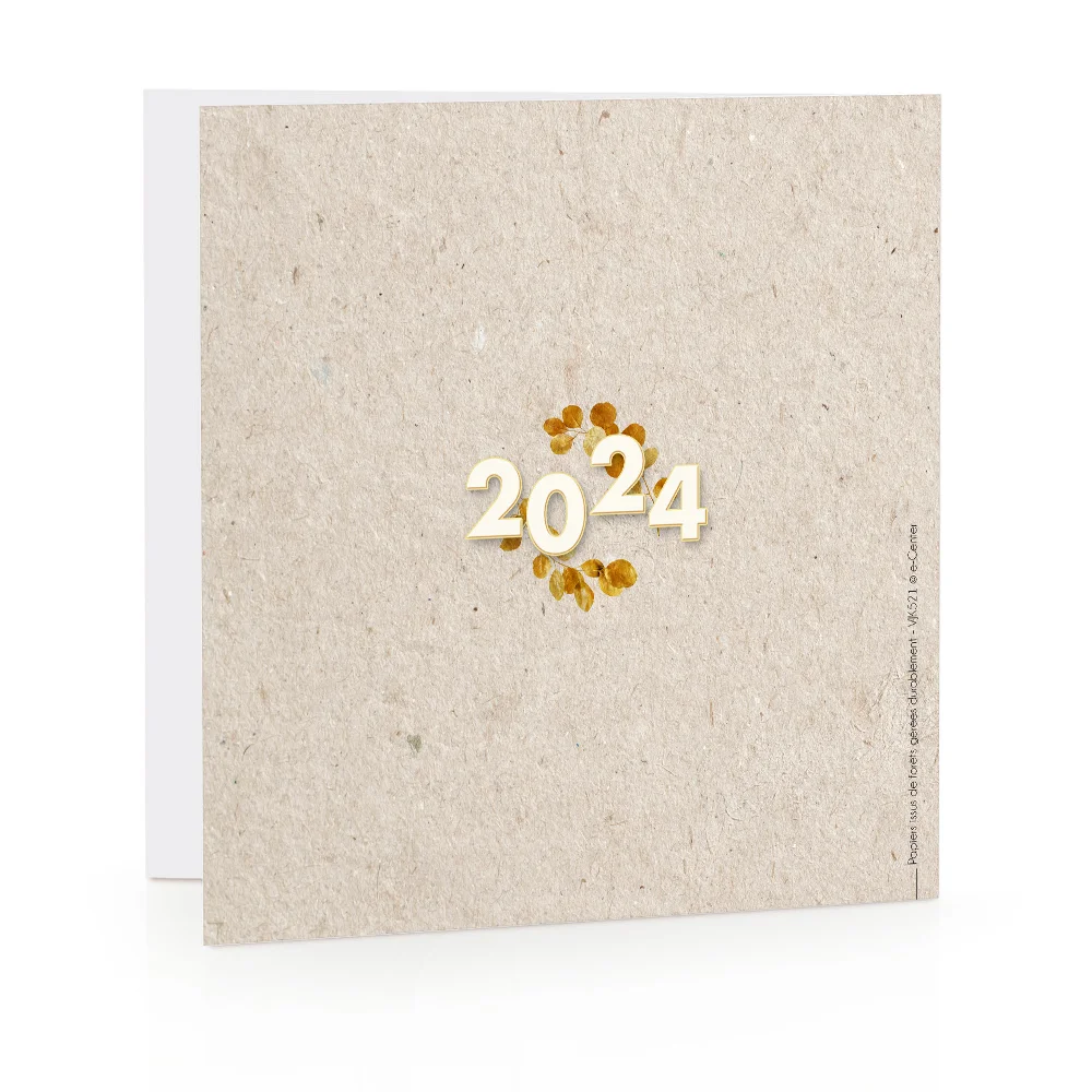 Carte de voeux 2024 Houx