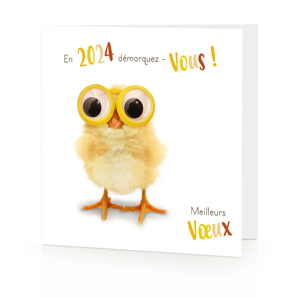 Carte de voeux 2024 Poussin