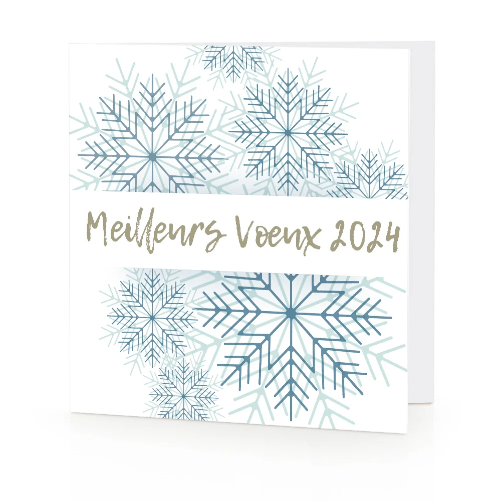 Carte de voeux 2024 Flocon 3