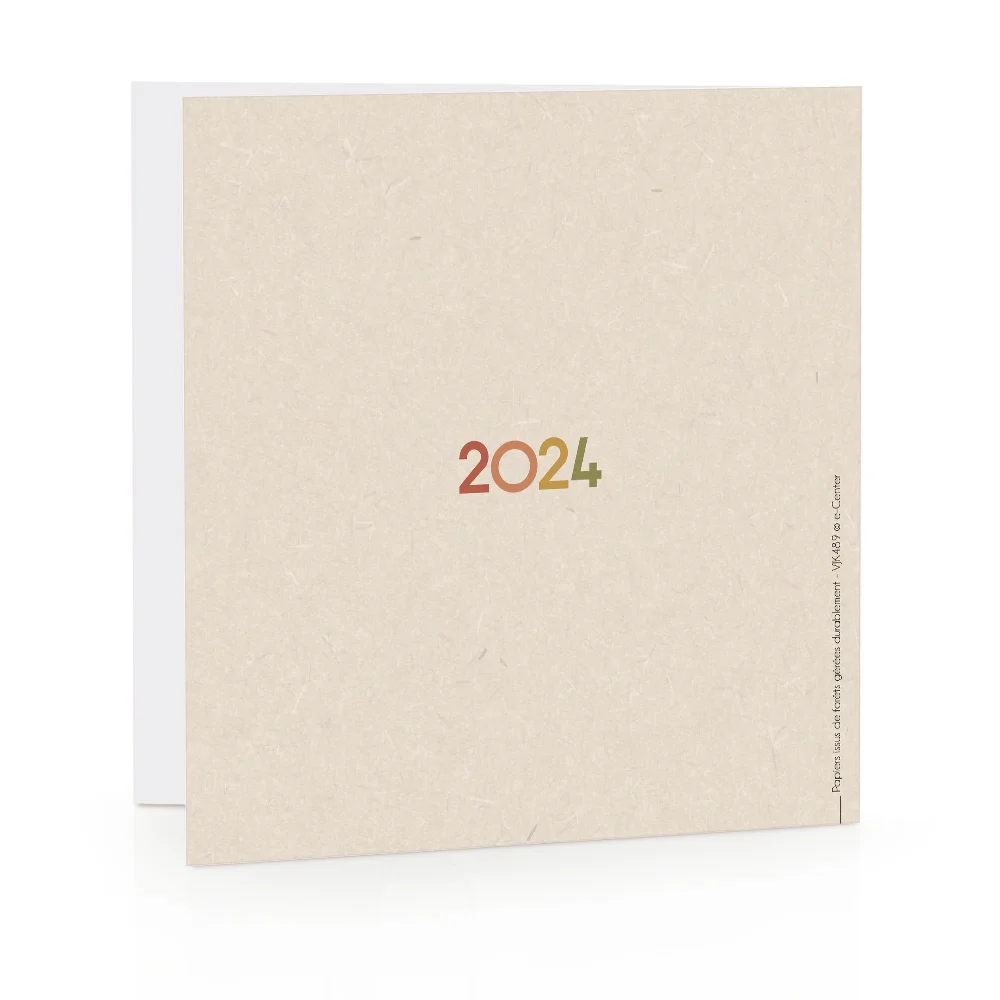 Carte de voeux 2024 - Mots
