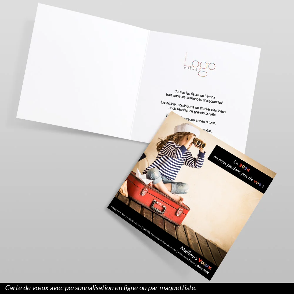 Carte de voeux 2024 Jumelles