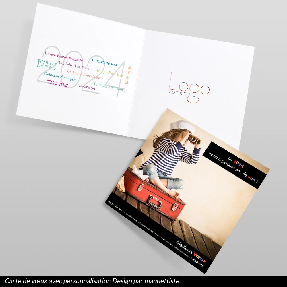 Carte de voeux 2024 Jumelles
