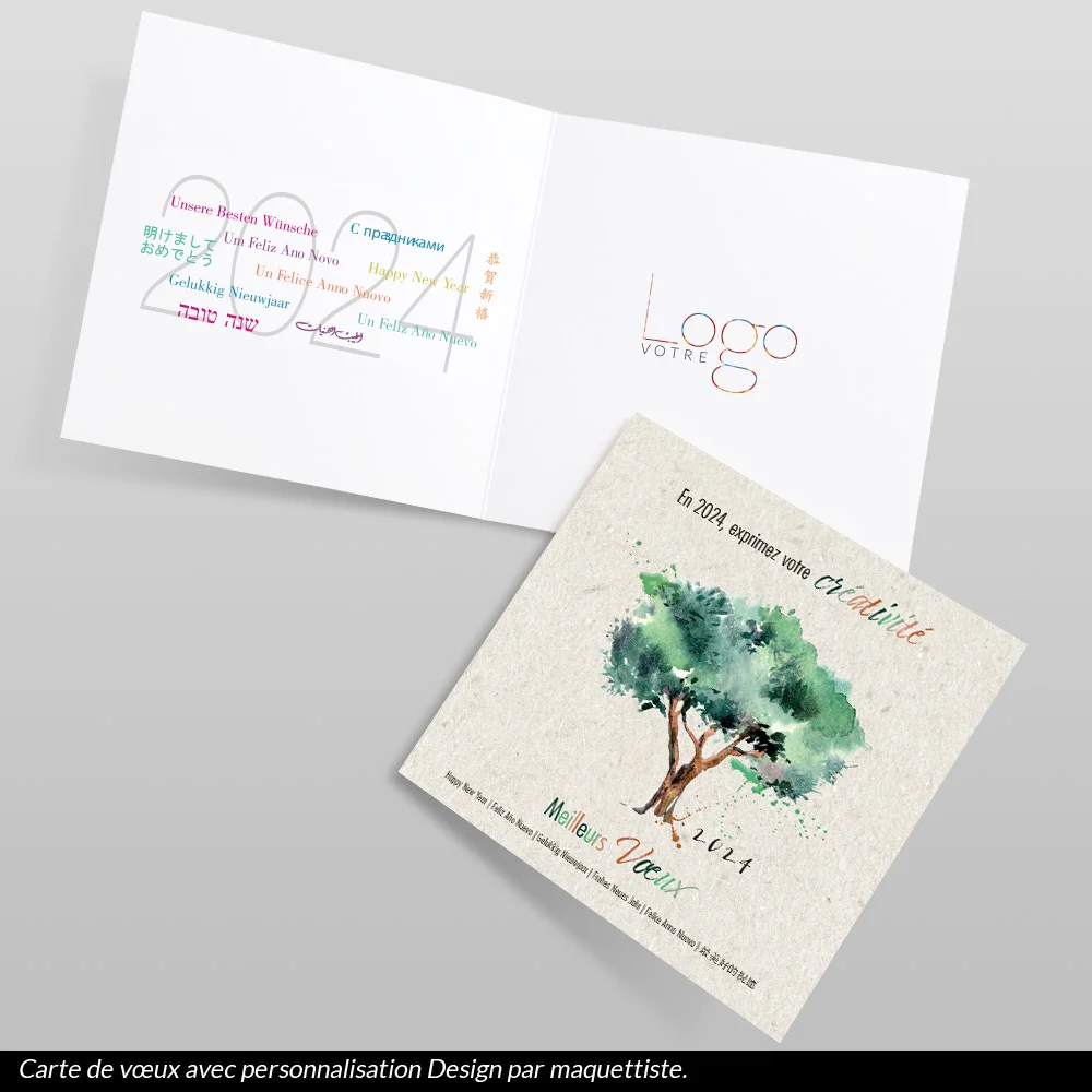 Carte de voeux 2024 Olivier