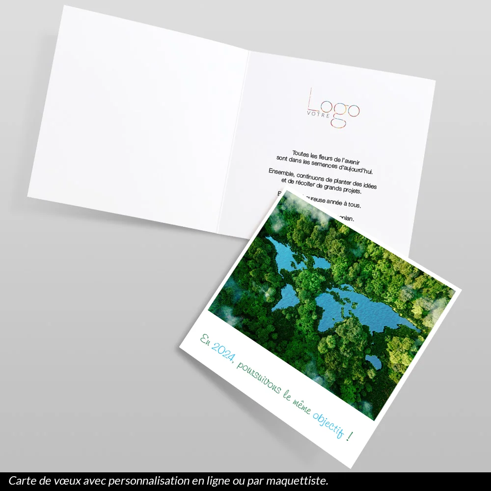 Carte de voeux 2024 Aérienne