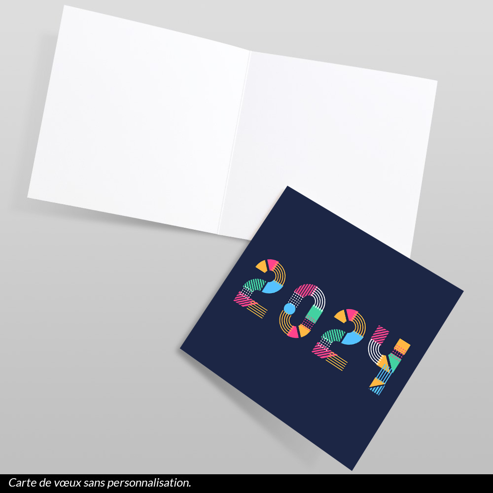 Carte de voeux 2024 Chevrons