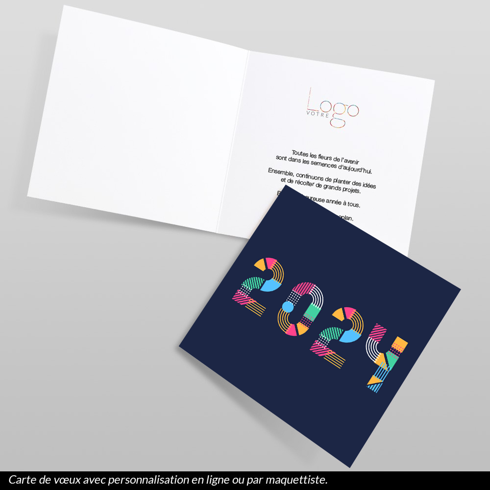 Carte de voeux 2024 Chevrons